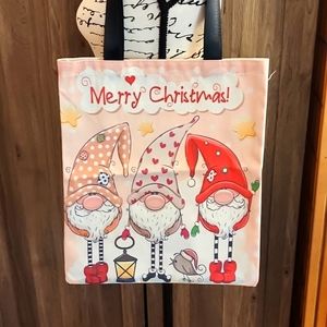 Christmas Canvas Tote, NWT